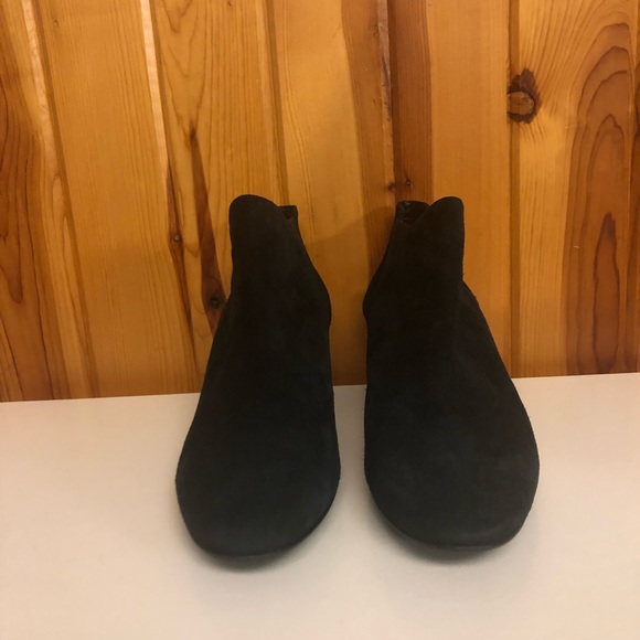 AQUATALIA made in Italy size black short ankle boots / booties leather 10 - Picture 13 of 14